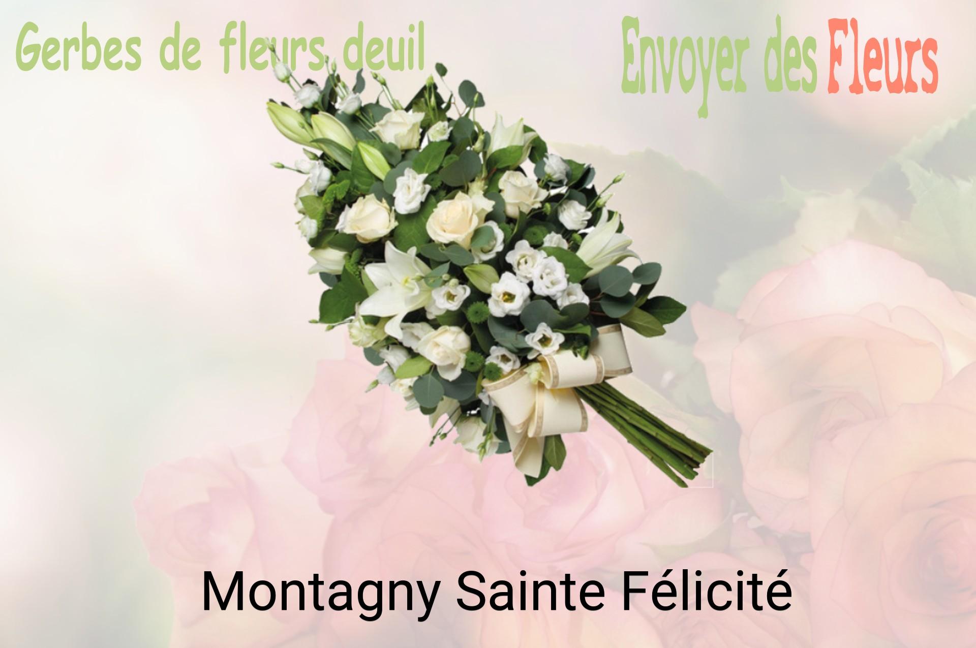 Gerbe de fleurs de deuil livrée à Montagny-Sainte-Félicité